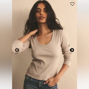 Z Supply Sirena Ribbed Long Sleeve Tee